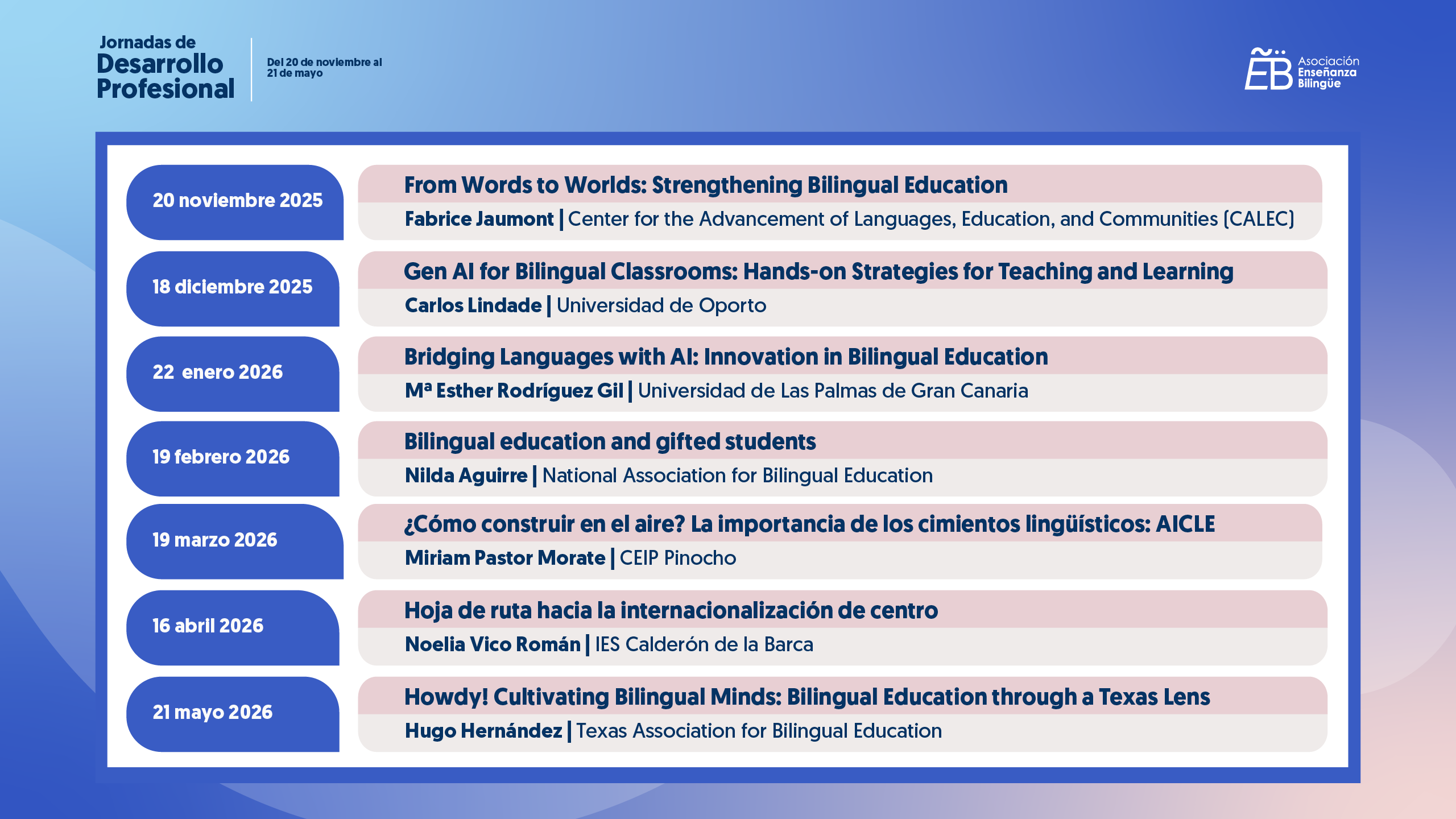 Jornadas Desarrollo Profesional