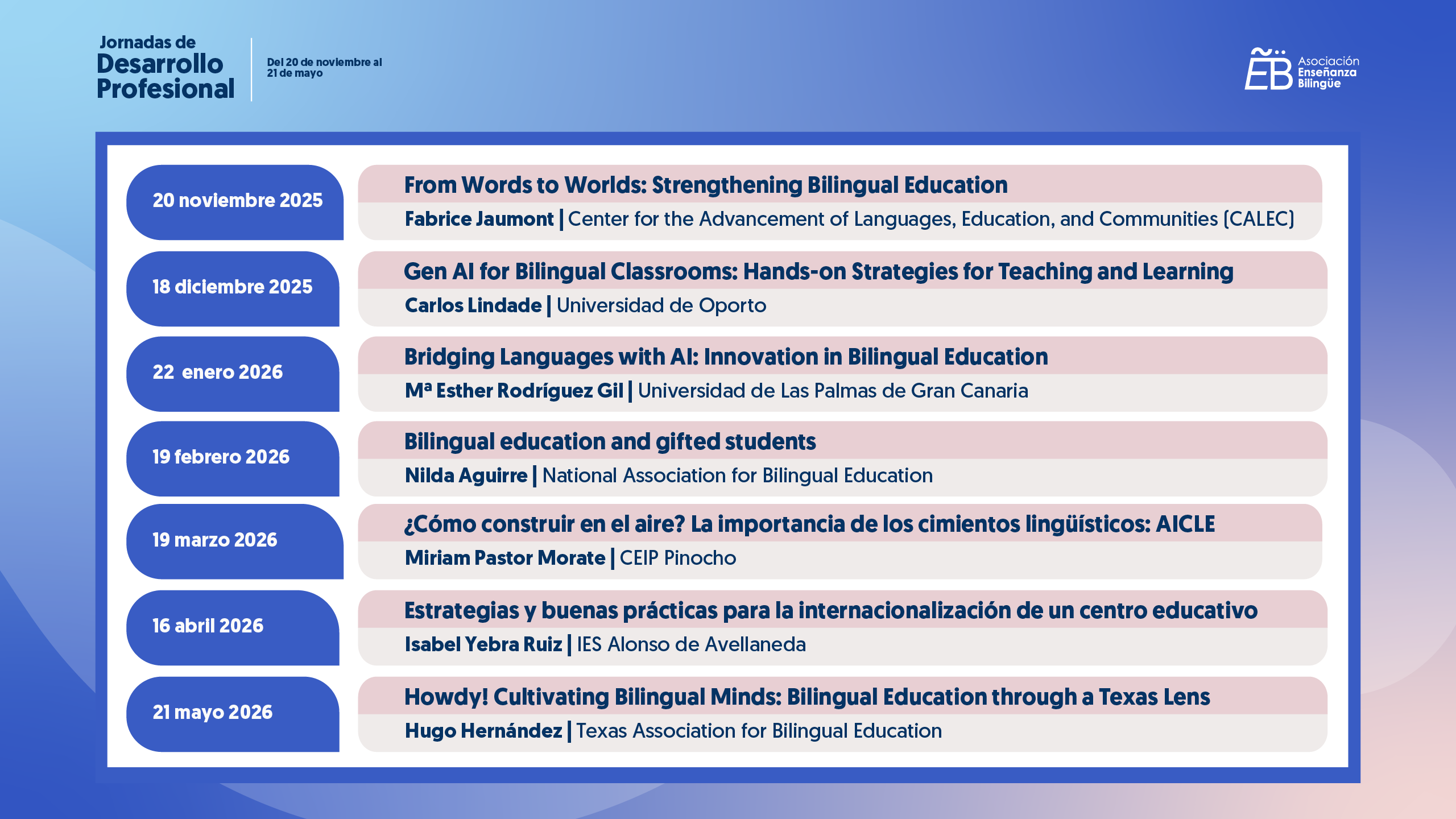 Jornadas Desarrollo Profesional
